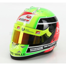 MINI HELMET SCHUBERTH HELMET F2  CASCO HELMET DALLARA TEAM PREMA RACING N 20 SEASON MICK SCHUMACHER 2020 F2 WORLD CHAMPION - YEL