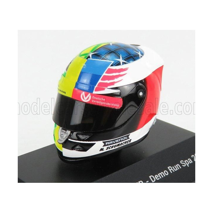 MINI HELMET SCHUBERTH HELMET F1  CASCO HELMET MILD SEVEN BENETTON B194 FORD N 5 DEMONSTRATION RUN BELGIUM SPA GP 2017 MICK SCHUM