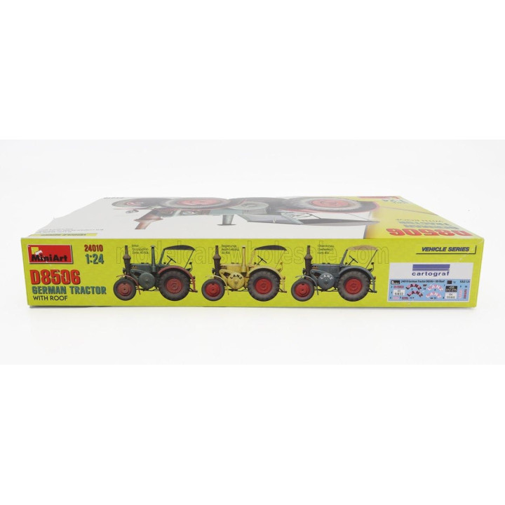 MINIART LANZ BULLDOG D8506 GERMAN TRACTOR WITH ROOF 1949 1/24