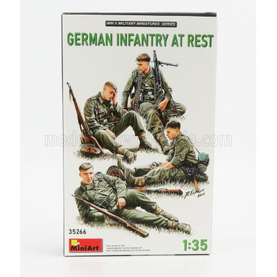 MINIART FIGURES SOLDATI - SOLDIERS MILITARY GERMAN INFANTRY AT REST 1/35
