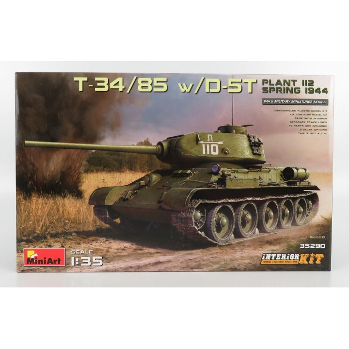 MINIART KAMPFPANZER T-34/85 TANK MILITARY SPRING 1944 1/35