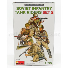 MINIART FIGURES SOVIET INFANTRY TANK RIDERS SET 2 1/35