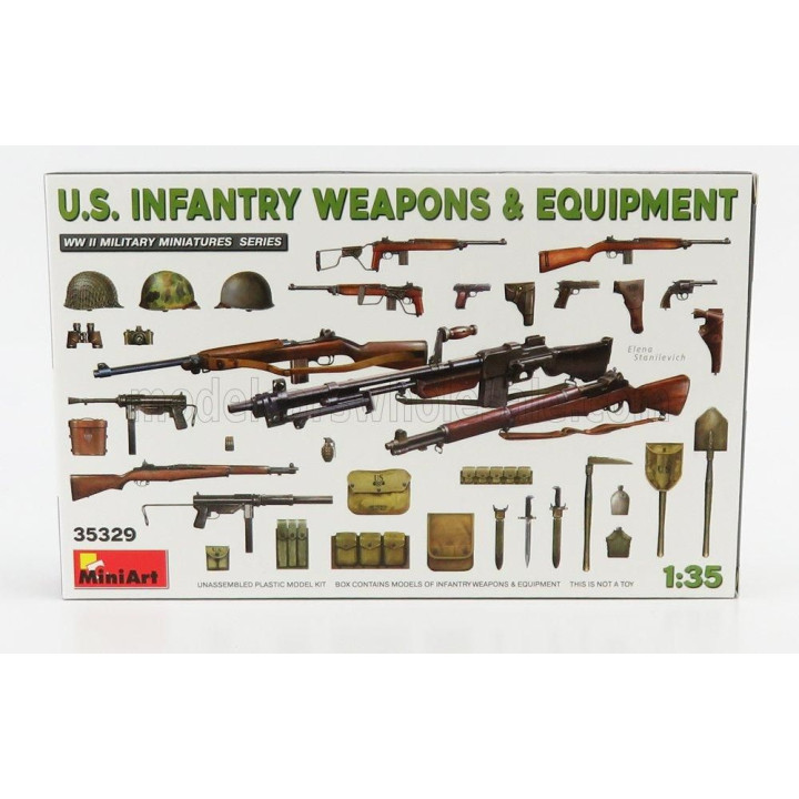 MINIART ACCESSORIES EQUIPAGGIAMENTO MILITARE - USA MILITARY WEAPONS & EQUIPMENT 1/35