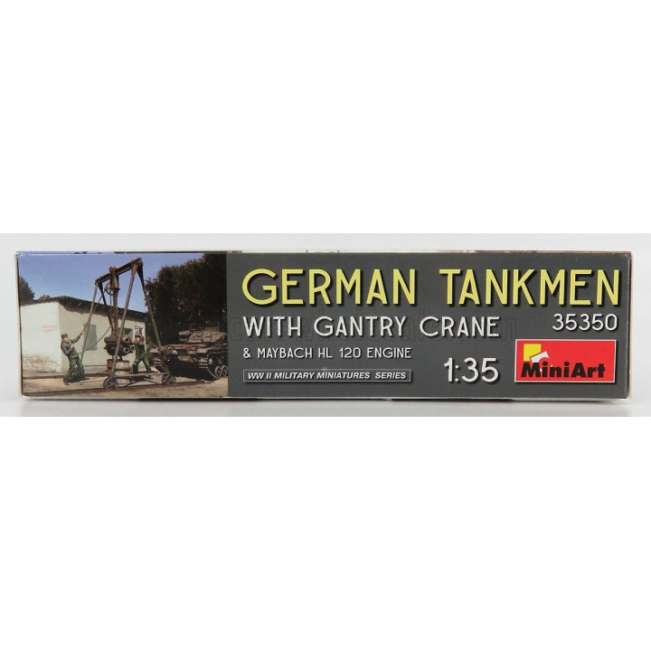 MINIART FIGURES SOLDATI - SOLDIERS MILITARY GERMAN TANKMEN WITH GANTRY CRANE 1944 1/35