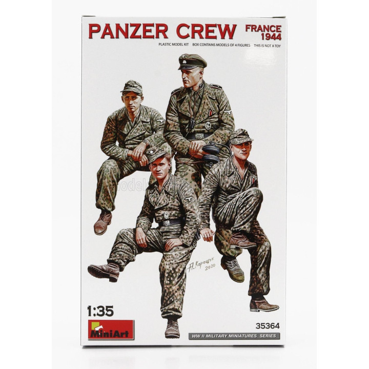 MINIART FIGURES SOLDIER PANZER CREW MILITARY 1944 1/35