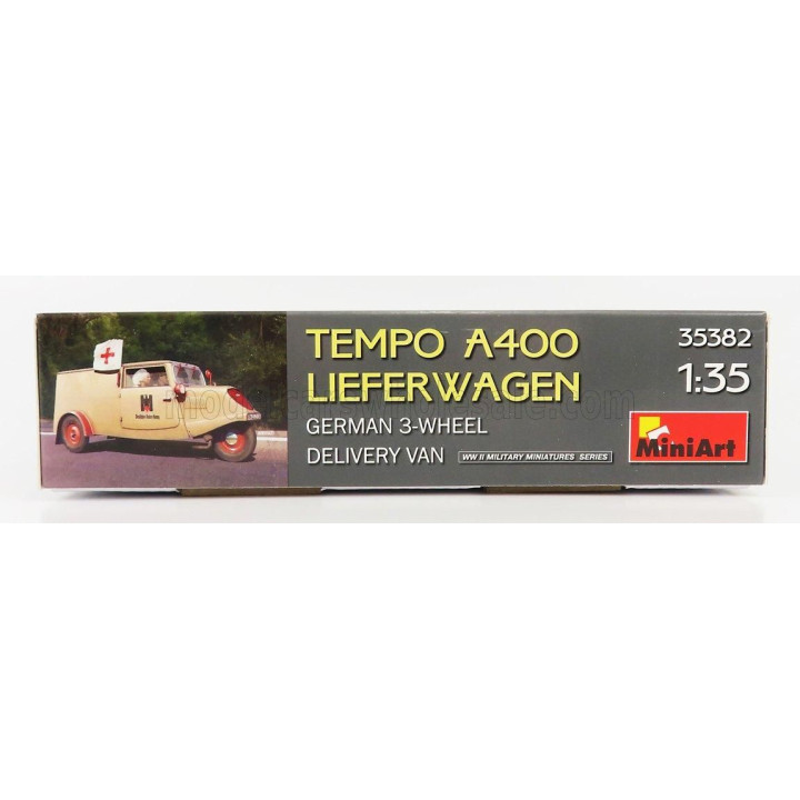 MINIART TEMPO A400 VAN LIEFERWAGEN 3-WHEELS AMBULANCE MILITARY 1962 1/35
