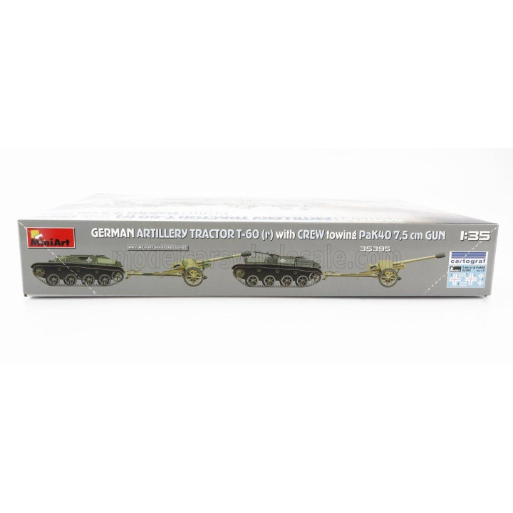 MINIART TANK T-60 TRACTOR GERMAN ARTILLERY MILITARY 1945 1/35
