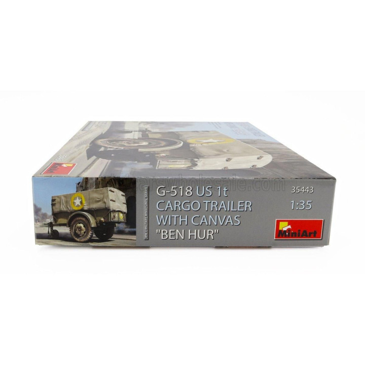 MINIART TRAILER RIMORCHIO - G-518 US CARGO TRAILER BEN HUR MILITARY 1/35
