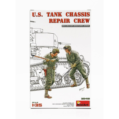 MINIART FIGURES MILITARY US TANK CHASSIS REPAIR CREW 1/35