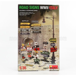 MINIART ACCESSORIES CARTELLI SEGNALETICA STRADALE - ROAD SIGNS WWII ITALY 1/35