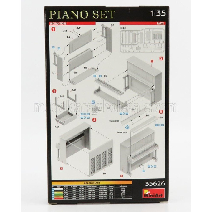 MINIART ACCESSORIES PIANOFORTE - PIANO SET 1/35