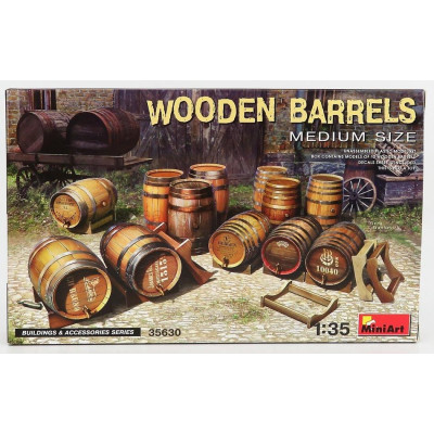 MINIART ACCESSORIES BOTTI BARILI DI LEGNO - WOODEN BARRELS 1/35