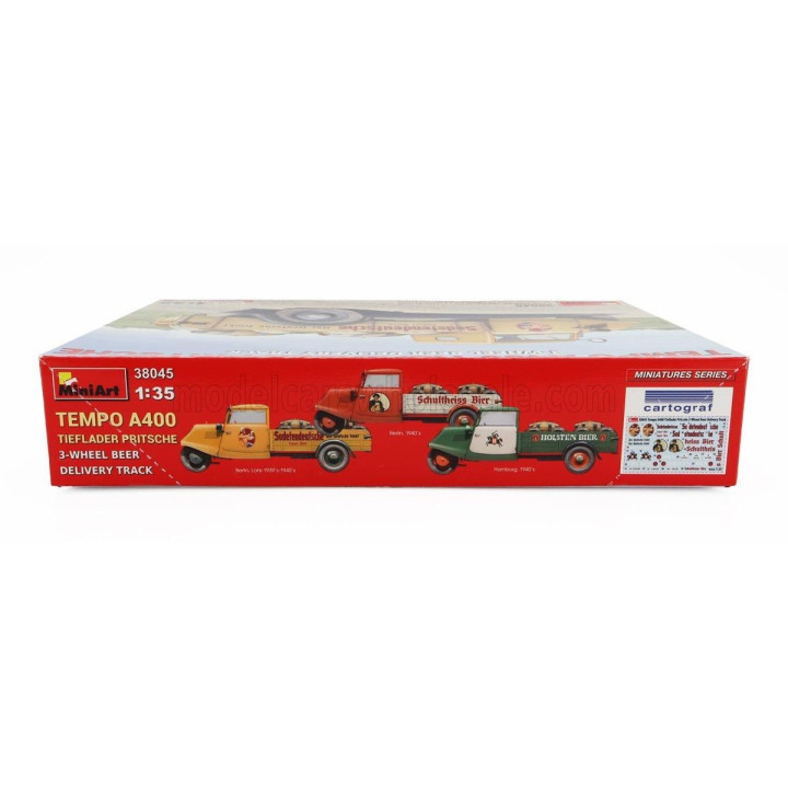 MINIART TEMPO A400 LIEFERWAGEN 3-WHEELS BEER DELIVERY TRUCK 1962 1/35