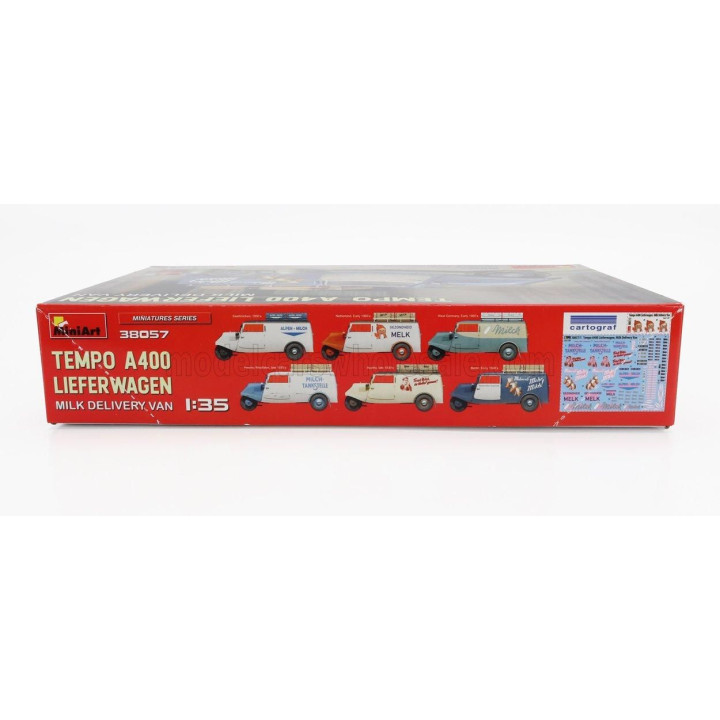 MINIART TEMPO A400 LIEFERWAGEN 3-WHEELS MILK DELIVERY VAN 1962 1/35