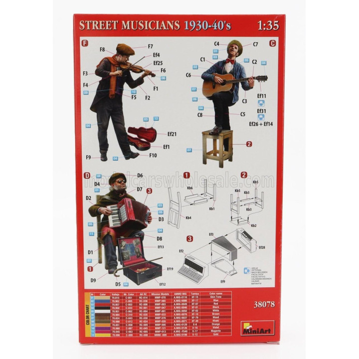 MINIART FIGURES STREET MUSICIANS 1930-1940 1/35