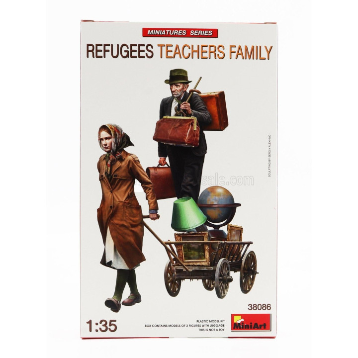 MINIART FIGURES REFUGEES TEACHERS FAMILY 1/35