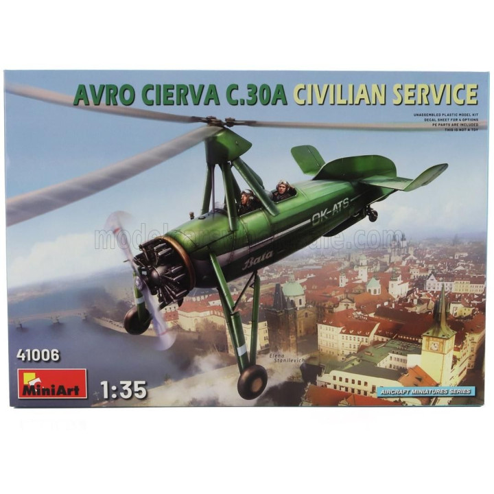 MINIART AVRO CIERVA C.30 AIRPLANE CIVILIAN SERVICE 1933 1/35