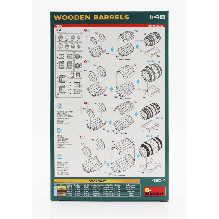 MINIART ACCESSORIES WOODEN BARRELS 1/148