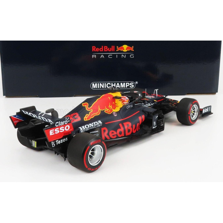 MINICHAMPS RED BULL F1  RB16B HONDA RA620H TEAM ASTON MARTIN N 33 WINNER DUTCH GP 2021 MAX VERSTAPPEN - MATT BLUE YELLOW RED 1/1