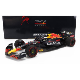MINICHAMPS RED BULL F1  RB18 TEAM ORACLE RED BULL RACING N 1 WORLD CHAMPION WINNER BELGIUM GP 2022 MAX VERSTAPPEN - MATT BLUE YE