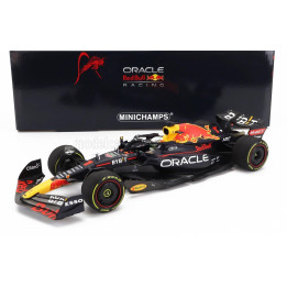 MINICHAMPS RED BULL F1  RB18 TEAM ORACLE RED BULL RACING N 1 WINNER ITALY GP WORLD CHAMPION 2022 MAX VERSTAPPEN - MATT BLUE YELL