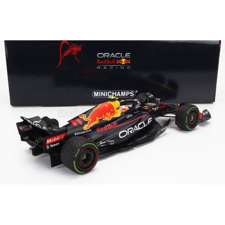 MINICHAMPS RED BULL F1  RB18 TEAM ORACLE RED BULL RACING N 11 2nd JAPAN GP 2022 SERGIO PEREZ - MATT BLUE YELLOW RED 1/18