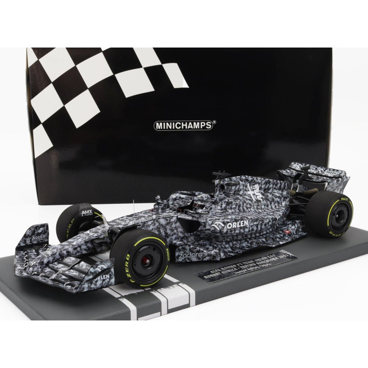 MINICHAMPS ALFA ROMEO F1  C42 TEAM ORLEN RACING N 88 TEST BARCELONA 2022 ROBERT KUBICA - WHITE BLACK 1/18