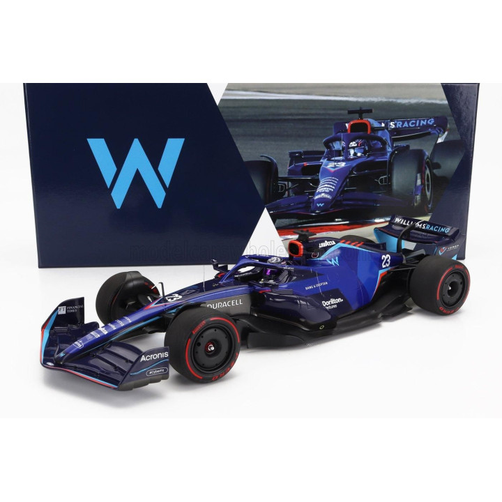 MINICHAMPS WILLIAMS F1 FW44 TEAM WILLIAMS RACING N 23 BAHRAIN GP 2022 ALEXANDER ALBON - BLUE 1/18