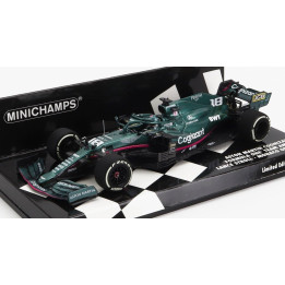 MINICHAMPS ASTON MARTIN F1  AMR21 MERCEDES M12 EQ POWER+ TEAM COGNIZANT FORMULA ONE N 18 MONACO GP 2021 LANCE STROLL - GREEN 1/4
