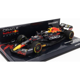 MINICHAMPS RED BULL F1  RB18 TEAM ORACLE RED BULL RACING N 1 WINNER ITALY GP WORLD CHAMPION 2022 MAX VERSTAPPEN - MATT BLUE YELL