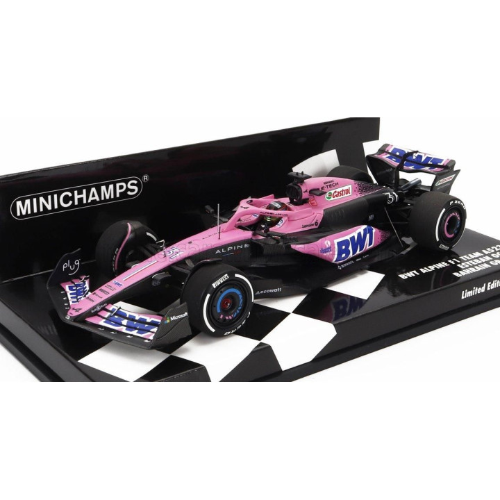 MINICHAMPS ALPINE F1  A523 TEAM BWT ALPINE N 31 SEASON 2023 ESTEBAN OCON - BLUE PINK 1/43