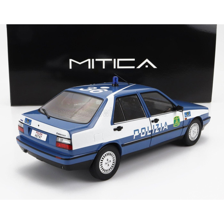 MITICA DIECAST FIAT CROMA CHT POLIZIA 1987 POLICE - LIGHT BLUE WHITE 1/18