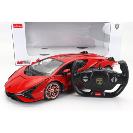 MONDOMOTORS LAMBORGHINI SIAN FKP 37 HYBRID 2020 - RED BLACK 1/14