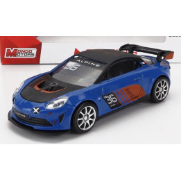 MONDOMOTORS RENAULT ALPINE A110 N 36 GT4 RACING 2021 - BLUE BLACK 1/43
