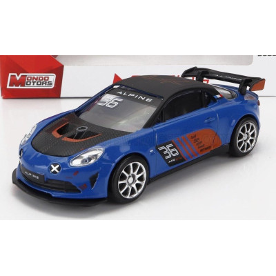 MONDOMOTORS RENAULT ALPINE A110 N 36 GT4 RACING 2021 - BLUE BLACK 1/43