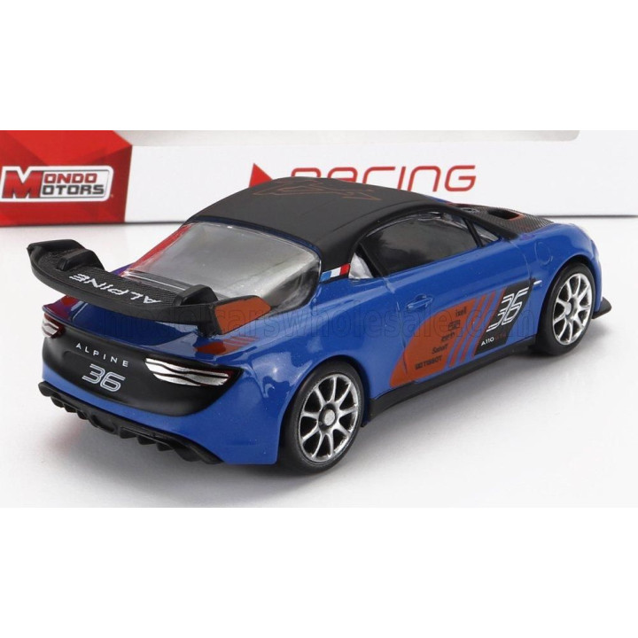 MONDOMOTORS RENAULT ALPINE A110 N 36 GT4 RACING 2021 - BLUE BLACK 1/43