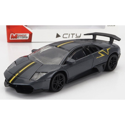 MONDOMOTORS LAMBORGHINI MURCIELAGO LP670-4 SV SUPERVELOCE CHINA LIMITED EDITION 2011 - GREY YELLOW 1/43