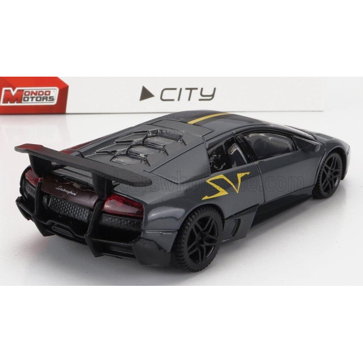 MONDOMOTORS LAMBORGHINI MURCIELAGO LP670-4 SV SUPERVELOCE CHINA LIMITED EDITION 2011 - GREY YELLOW 1/43