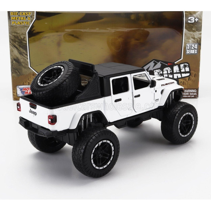 MOTOR MAX JEEP GLADIATOR PICK-UP RUBICON 2021 - WHITE 1/27
