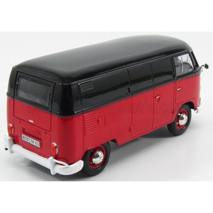 MOTOR MAX VOLKSWAGEN T1 VAN 1967 - RED BLACK 1/24