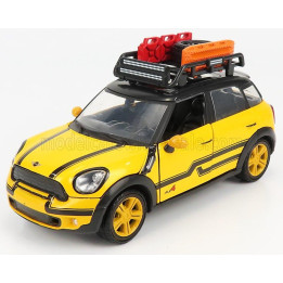 MOTOR MAX MINI COOPER S COUNTRYMAN WITH ROOF RACK 2011 - YELLOW BLACK 1/24