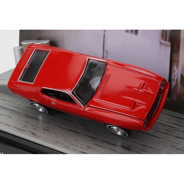MOTOR MAX FORD USA MUSTANG MACH-1 COUPE 1971 - 007 JAMES BOND - DIAMONDS ARE FOREVER - UNA CASCATA DI DIAMANTI - RED 1/64