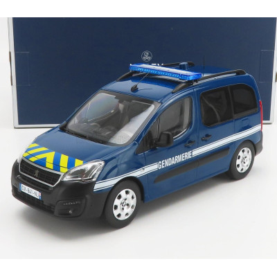 NOREV PEUGEOT PARTNER GENDARMERIE 2018 - BLUE YELLOW 1/18