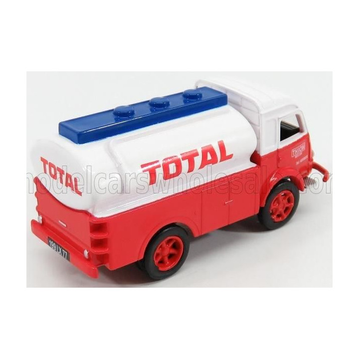 NOREV RENAULT GALION TANKER TRUCK FUEL TOTAL 1963 - RED WHITE BLUE 1/87