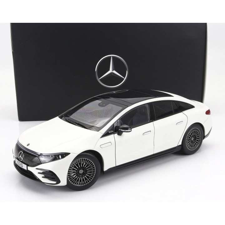 NZG MERCEDES BENZ EQS (V297) 2022 - OPALITE WHITE BRIGHT 1/18