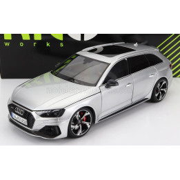 NZG AUDI A4 RS4 AVANT SW STATION WAGON 2020 - SILVER 1/18