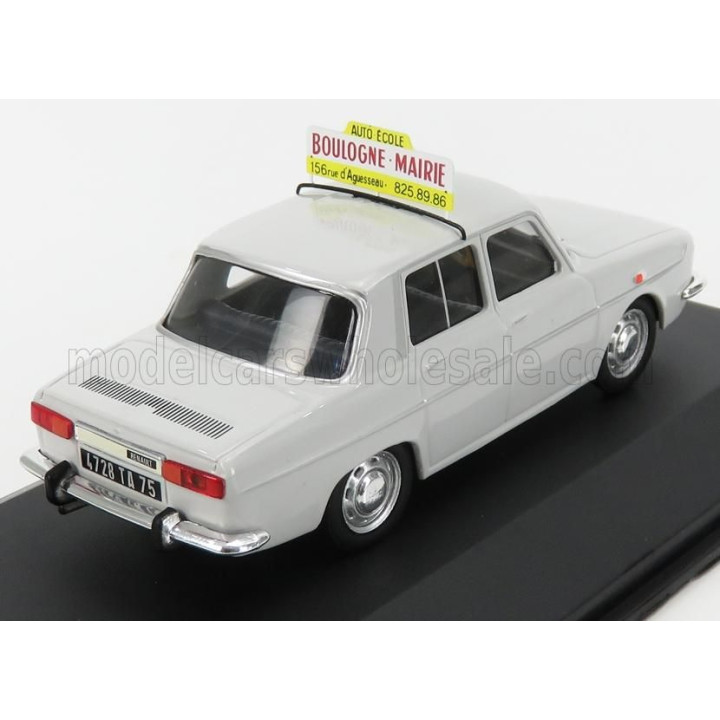 ODEON RENAULT R10 AUTO ECOLE BOULOGNE-MAIRIE 1969 - LIGHT GREY 1/43