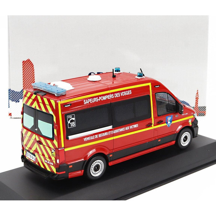 ODEON MAN TGE L2H2 GIFA VSAV SDIS 88 VOSGES VEHICULE DE SECOURS ET D'ASSISTANCE AUX VICTIMES SAPEURS POMPIERS 2020 - RED YELLOW 