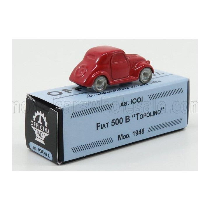 OFFICINA 942 FIAT 500B TOPOLINO - RED 1/76