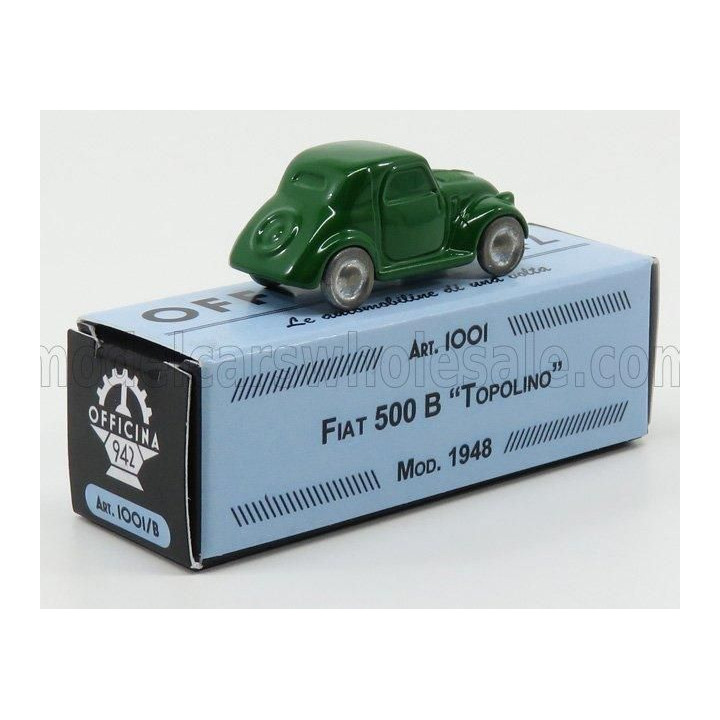 OFFICINA 942 FIAT 500B TOPOLINO - GREEN 1/76